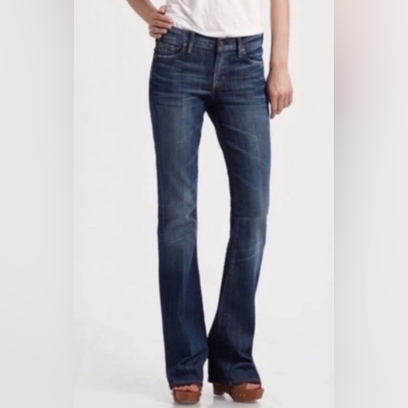 👖🌿 CITIZENS OF HUMANITY Amber #263 Stretch Bootcut Dark Wash Blue Women’s Sz 27 - Picture 4 of 8